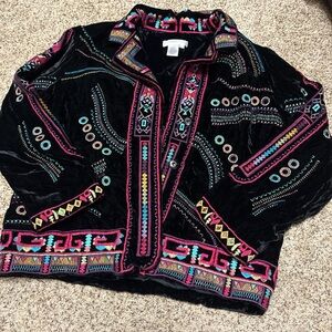 Coldwater Creek vintage embroidered jacket